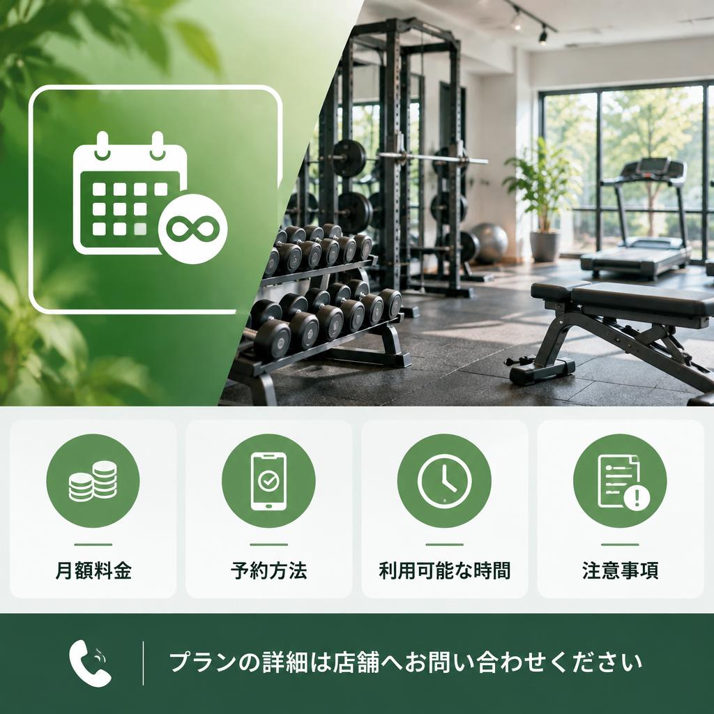 通うほど気軽に。1ヶ月入り放題のサブスクプラン
