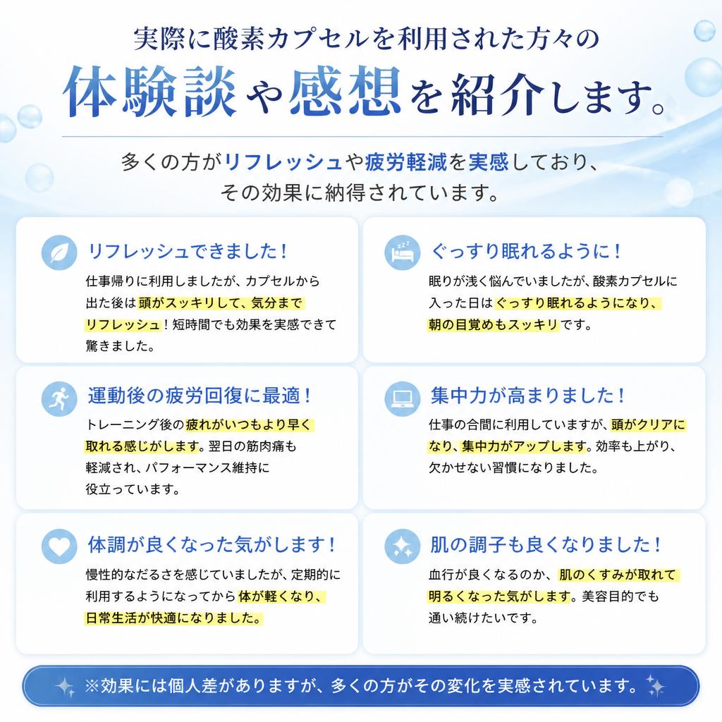 4. 利用者の体験談